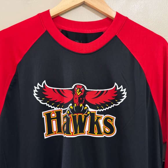 Nike NBA Atlanta Hawks Throwback Team Issue Player Pregame LS Shirt Men M NEW - Picture 2 of 8